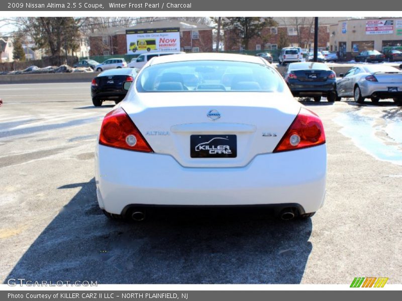 Winter Frost Pearl / Charcoal 2009 Nissan Altima 2.5 S Coupe