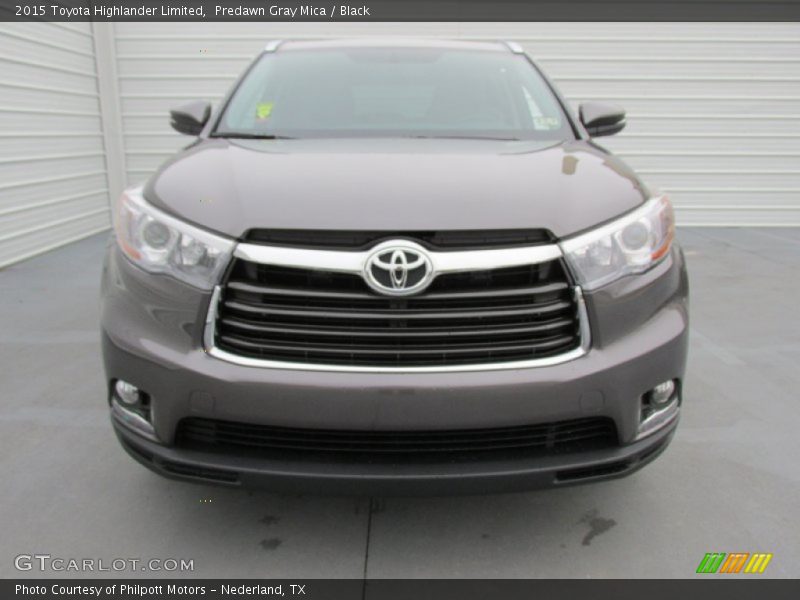 Predawn Gray Mica / Black 2015 Toyota Highlander Limited