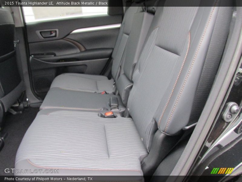 Rear Seat of 2015 Highlander LE