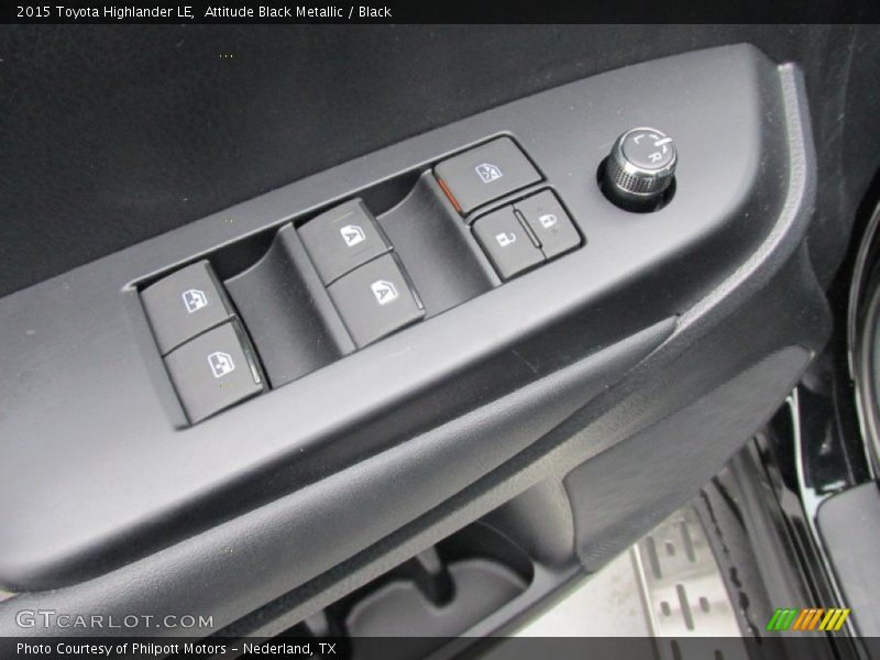 Attitude Black Metallic / Black 2015 Toyota Highlander LE