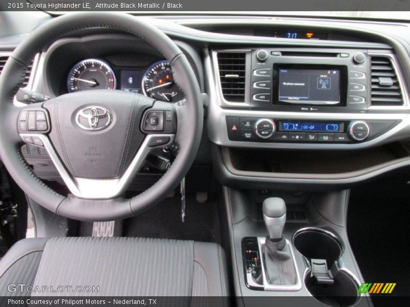 Dashboard of 2015 Highlander LE