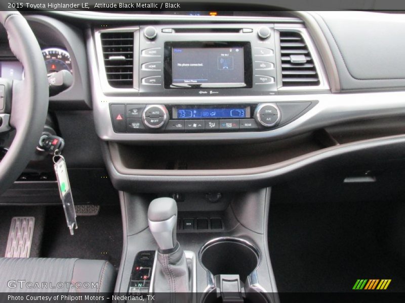 Attitude Black Metallic / Black 2015 Toyota Highlander LE