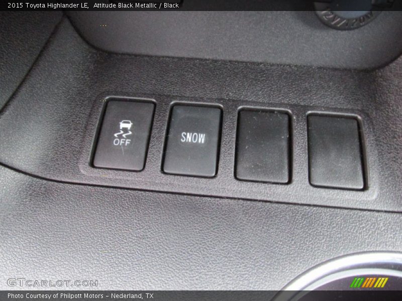 Attitude Black Metallic / Black 2015 Toyota Highlander LE
