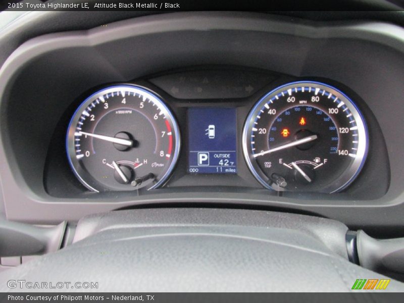  2015 Highlander LE LE Gauges