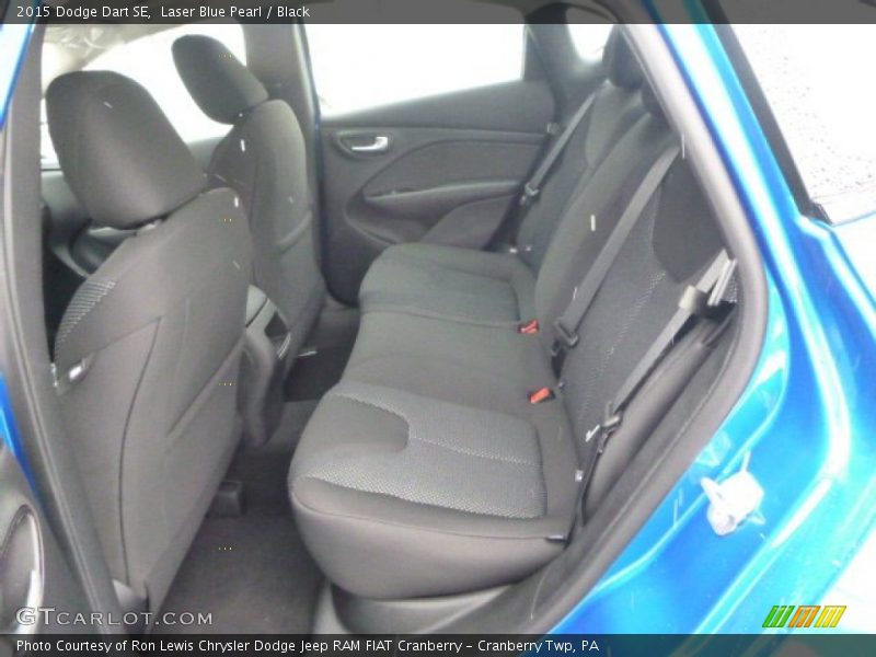 Laser Blue Pearl / Black 2015 Dodge Dart SE