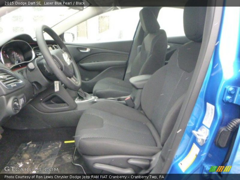 Laser Blue Pearl / Black 2015 Dodge Dart SE