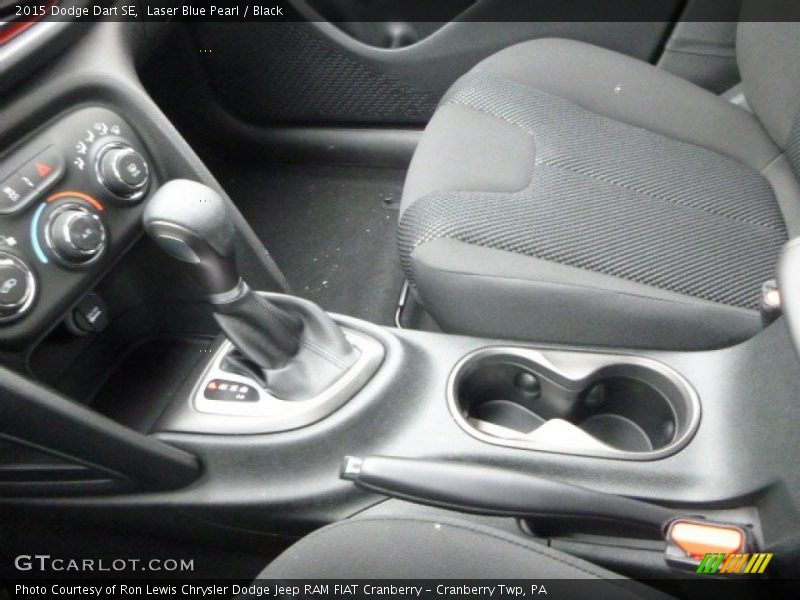 Laser Blue Pearl / Black 2015 Dodge Dart SE