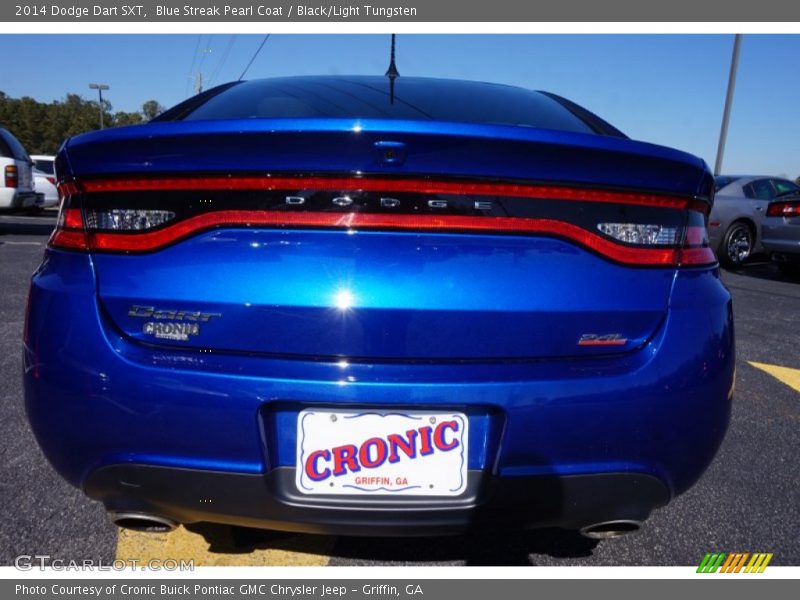 Blue Streak Pearl Coat / Black/Light Tungsten 2014 Dodge Dart SXT
