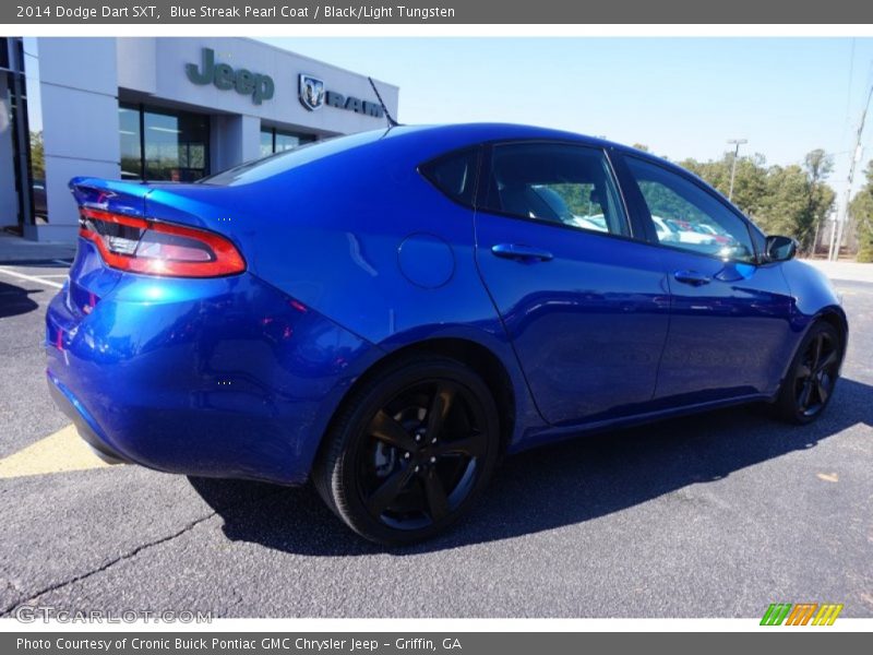 Blue Streak Pearl Coat / Black/Light Tungsten 2014 Dodge Dart SXT