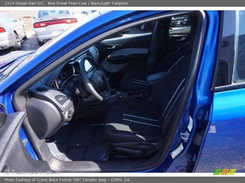 Blue Streak Pearl Coat / Black/Light Tungsten 2014 Dodge Dart SXT