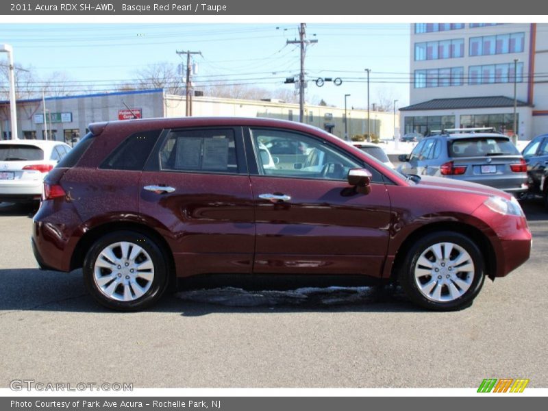 Basque Red Pearl / Taupe 2011 Acura RDX SH-AWD