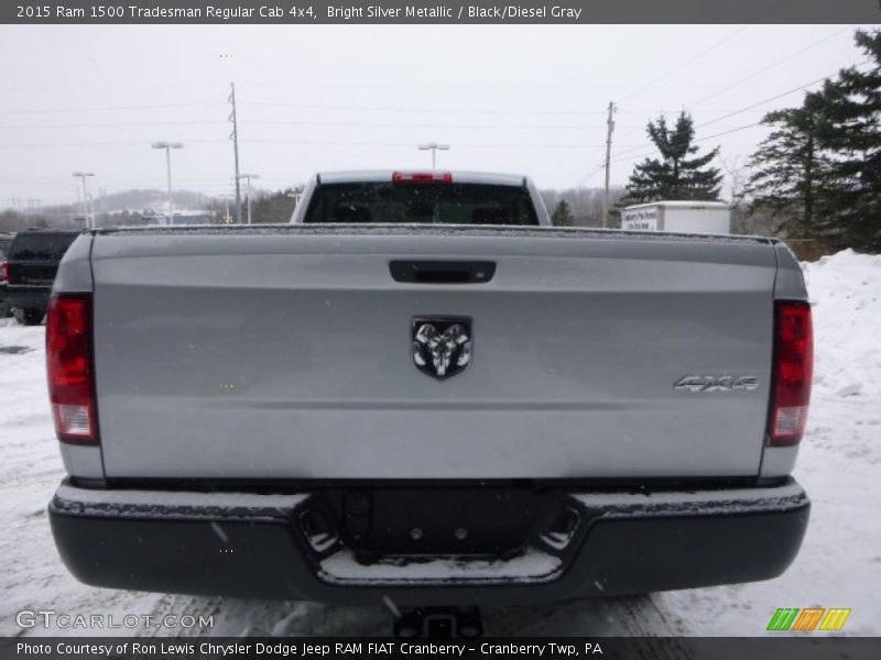 Bright Silver Metallic / Black/Diesel Gray 2015 Ram 1500 Tradesman Regular Cab 4x4