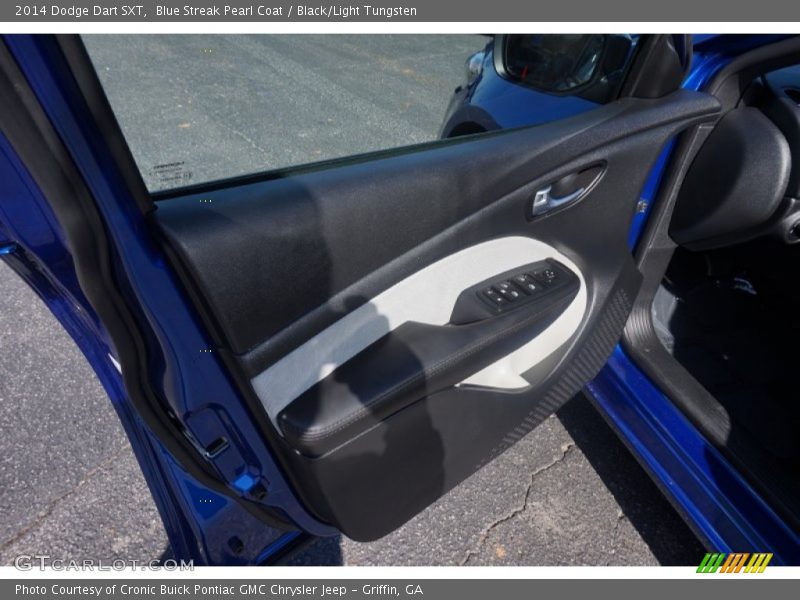 Blue Streak Pearl Coat / Black/Light Tungsten 2014 Dodge Dart SXT