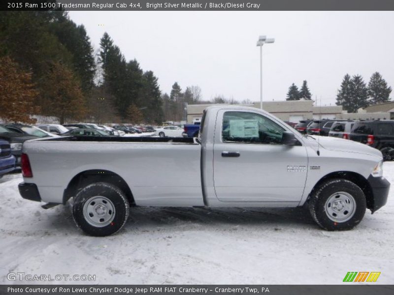 Bright Silver Metallic / Black/Diesel Gray 2015 Ram 1500 Tradesman Regular Cab 4x4