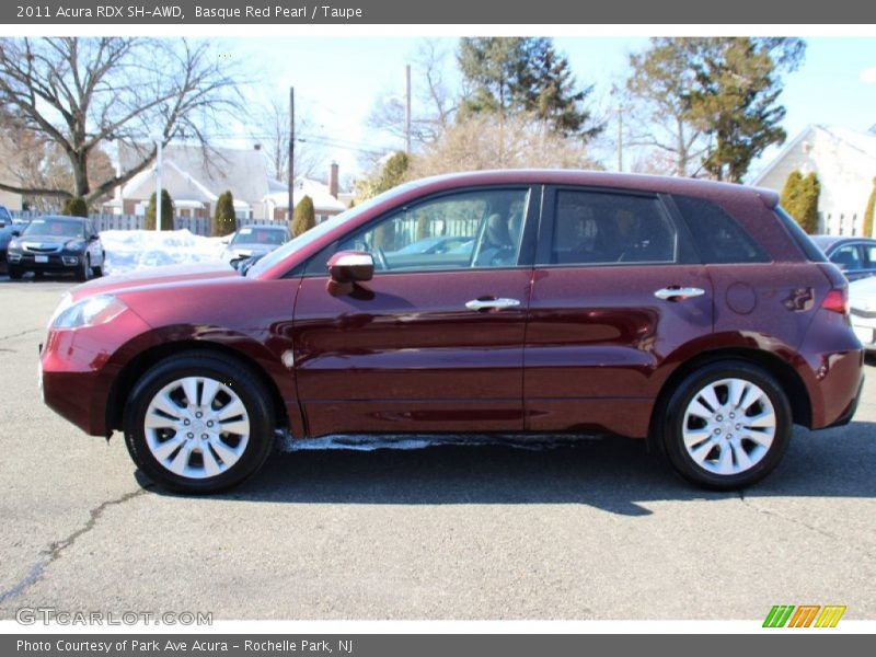 Basque Red Pearl / Taupe 2011 Acura RDX SH-AWD