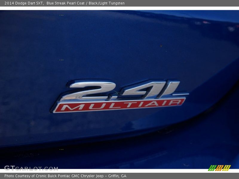 Blue Streak Pearl Coat / Black/Light Tungsten 2014 Dodge Dart SXT
