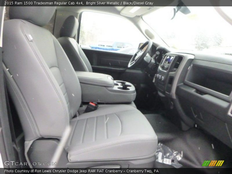 Bright Silver Metallic / Black/Diesel Gray 2015 Ram 1500 Tradesman Regular Cab 4x4