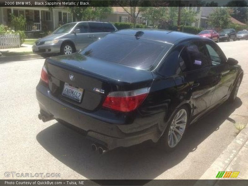 Black Sapphire Metallic / Black 2006 BMW M5