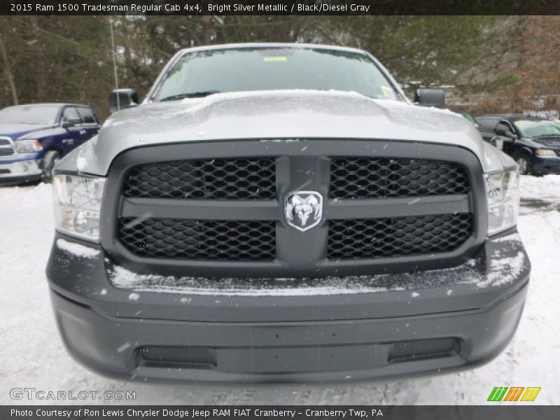 Bright Silver Metallic / Black/Diesel Gray 2015 Ram 1500 Tradesman Regular Cab 4x4
