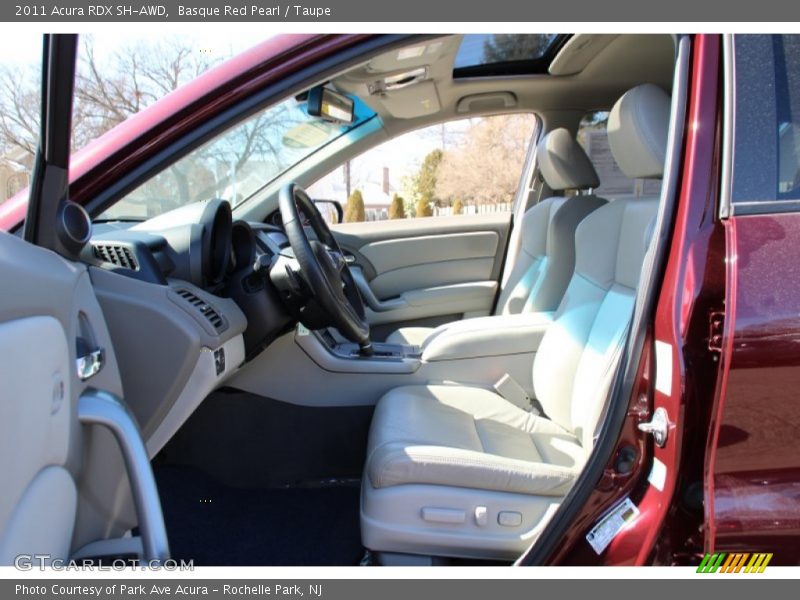 Basque Red Pearl / Taupe 2011 Acura RDX SH-AWD