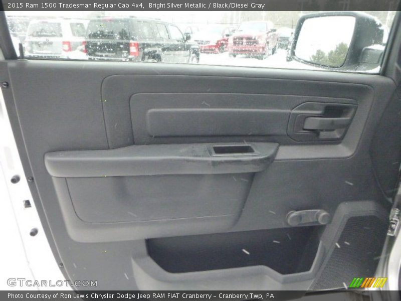 Bright Silver Metallic / Black/Diesel Gray 2015 Ram 1500 Tradesman Regular Cab 4x4
