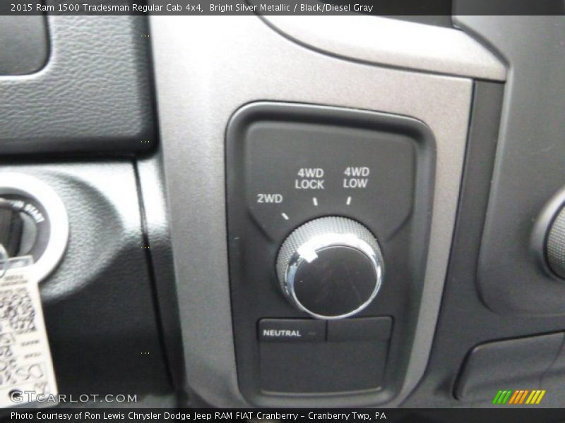 Bright Silver Metallic / Black/Diesel Gray 2015 Ram 1500 Tradesman Regular Cab 4x4