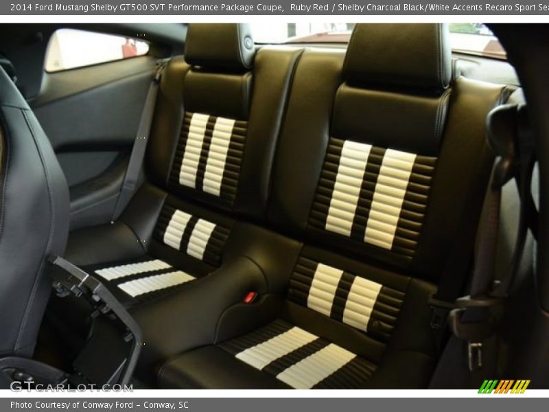 Rear Seat of 2014 Mustang Shelby GT500 SVT Performance Package Coupe