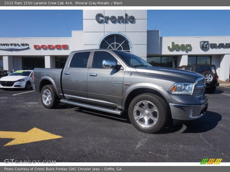 Mineral Gray Metallic / Black 2013 Ram 1500 Laramie Crew Cab 4x4