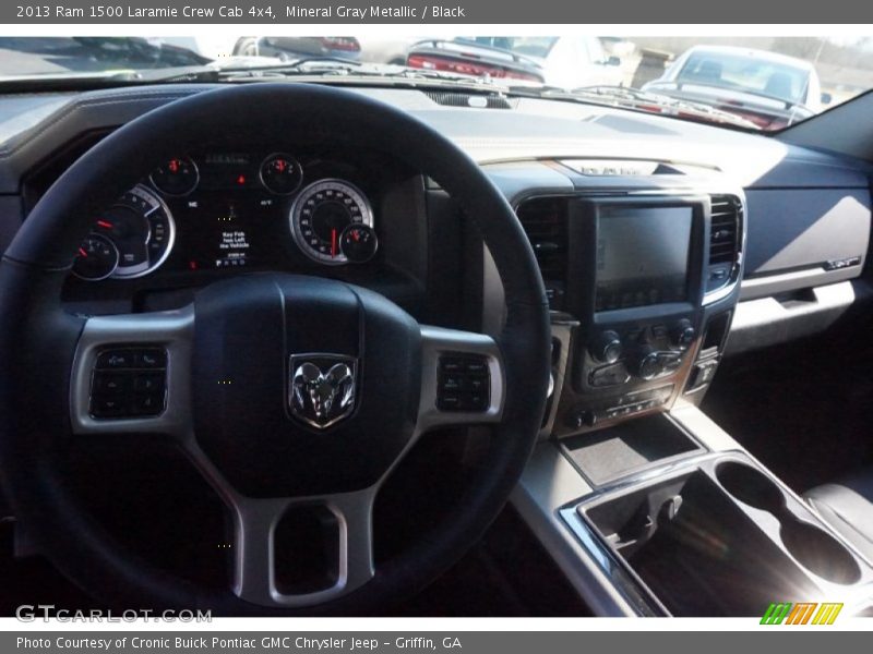 Mineral Gray Metallic / Black 2013 Ram 1500 Laramie Crew Cab 4x4