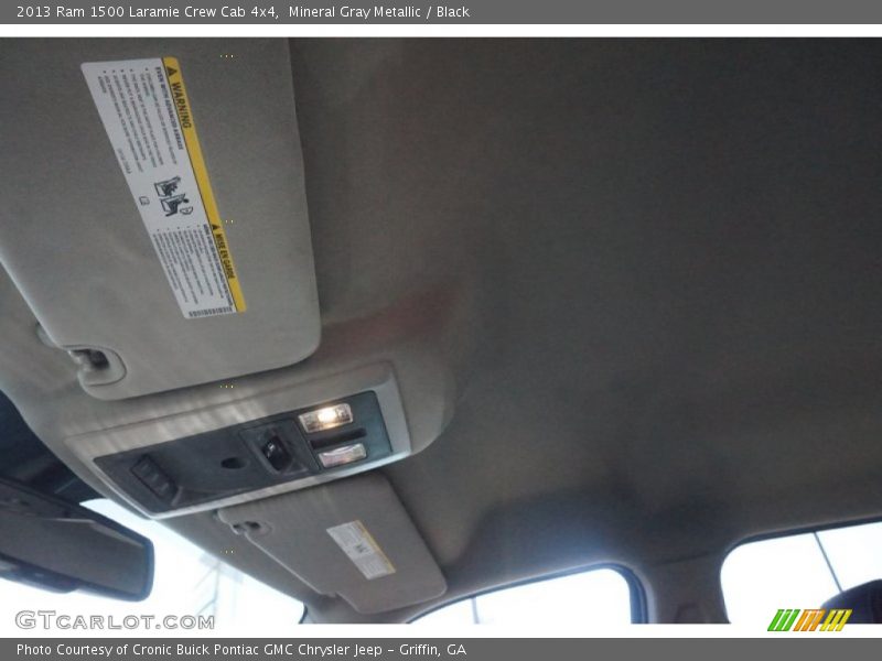 Mineral Gray Metallic / Black 2013 Ram 1500 Laramie Crew Cab 4x4