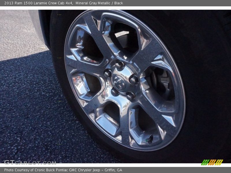 Mineral Gray Metallic / Black 2013 Ram 1500 Laramie Crew Cab 4x4