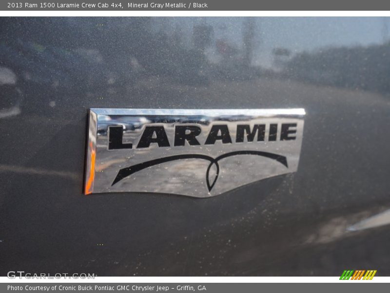 Mineral Gray Metallic / Black 2013 Ram 1500 Laramie Crew Cab 4x4