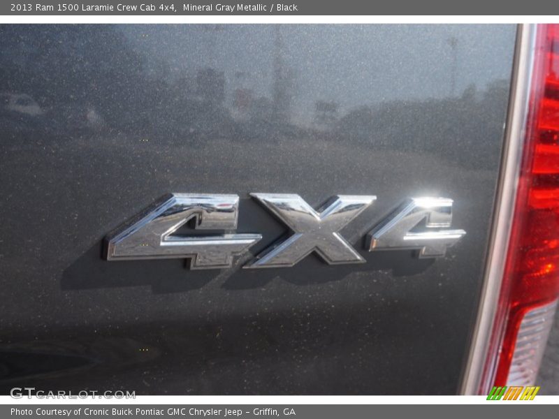 Mineral Gray Metallic / Black 2013 Ram 1500 Laramie Crew Cab 4x4
