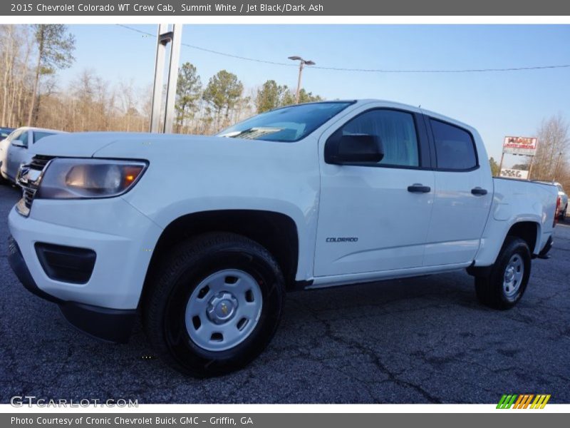 Summit White / Jet Black/Dark Ash 2015 Chevrolet Colorado WT Crew Cab