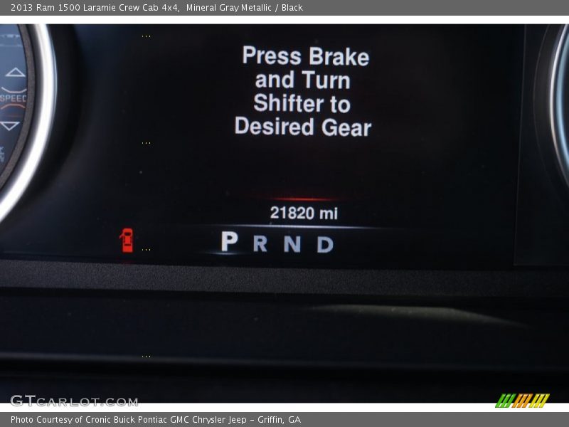 Mineral Gray Metallic / Black 2013 Ram 1500 Laramie Crew Cab 4x4