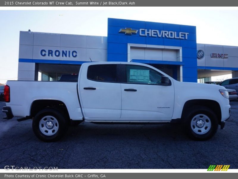 Summit White / Jet Black/Dark Ash 2015 Chevrolet Colorado WT Crew Cab