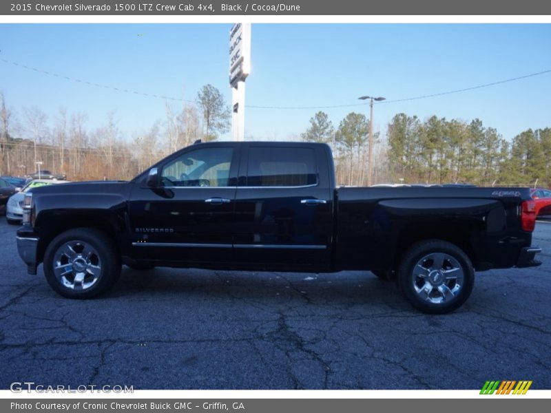 Black / Cocoa/Dune 2015 Chevrolet Silverado 1500 LTZ Crew Cab 4x4