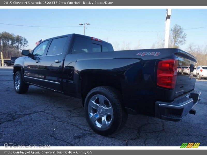 Black / Cocoa/Dune 2015 Chevrolet Silverado 1500 LTZ Crew Cab 4x4