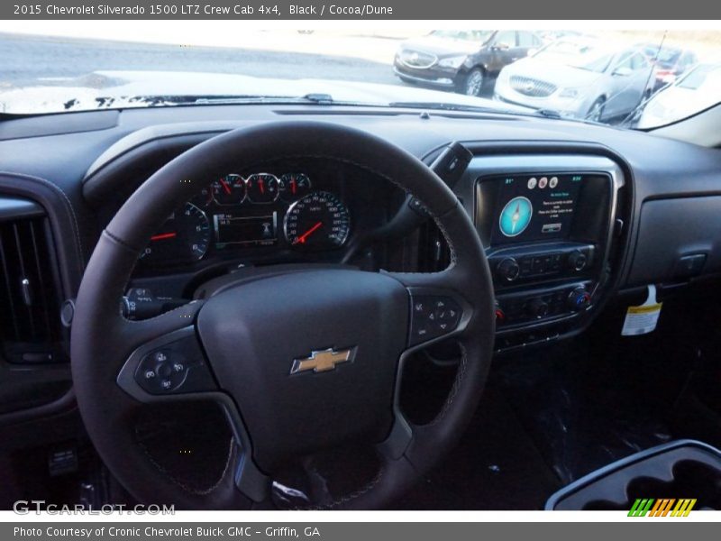 Black / Cocoa/Dune 2015 Chevrolet Silverado 1500 LTZ Crew Cab 4x4