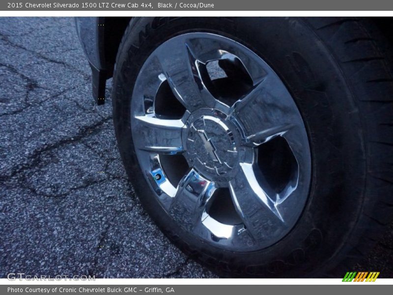 Black / Cocoa/Dune 2015 Chevrolet Silverado 1500 LTZ Crew Cab 4x4
