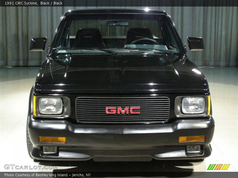 1991 GMC Syclone Black / Black with Red Piping, Front - 1991 GMC Syclone 