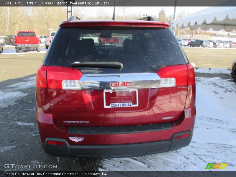 Merlot Jewel Metallic / Jet Black 2011 GMC Terrain SLT AWD
