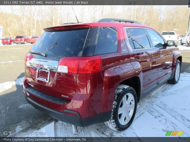 Merlot Jewel Metallic / Jet Black 2011 GMC Terrain SLT AWD