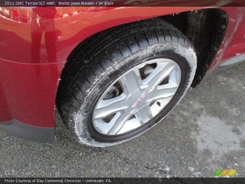 Merlot Jewel Metallic / Jet Black 2011 GMC Terrain SLT AWD
