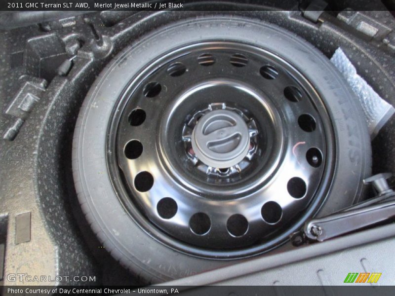 Merlot Jewel Metallic / Jet Black 2011 GMC Terrain SLT AWD