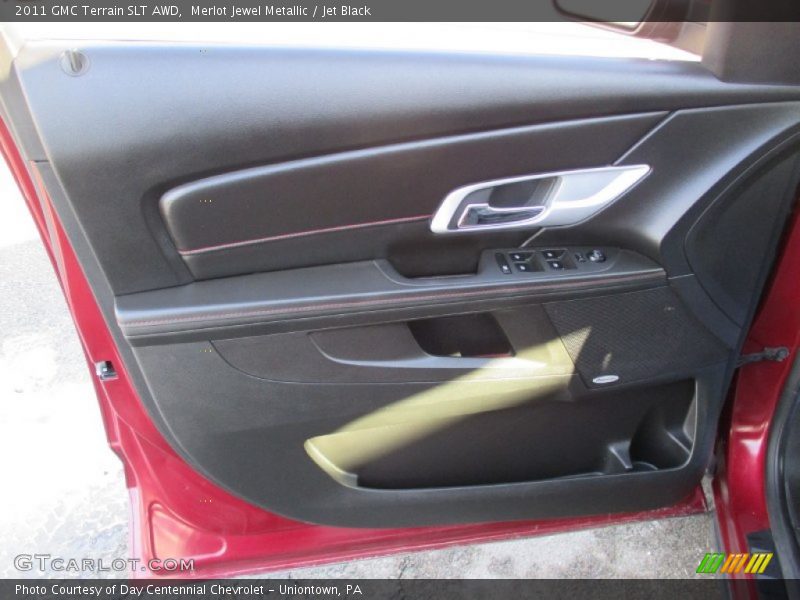 Merlot Jewel Metallic / Jet Black 2011 GMC Terrain SLT AWD