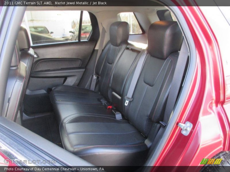 Merlot Jewel Metallic / Jet Black 2011 GMC Terrain SLT AWD
