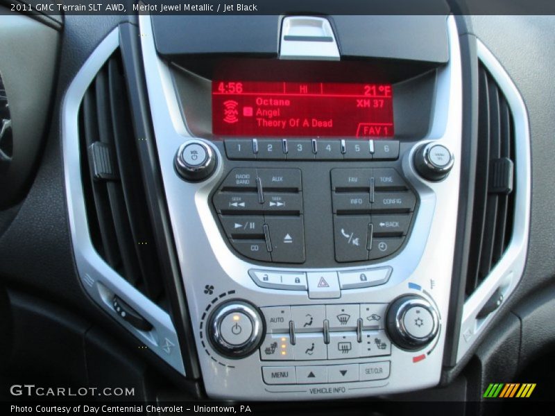 Merlot Jewel Metallic / Jet Black 2011 GMC Terrain SLT AWD