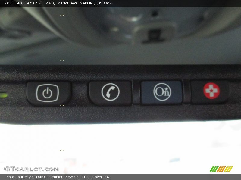 Merlot Jewel Metallic / Jet Black 2011 GMC Terrain SLT AWD