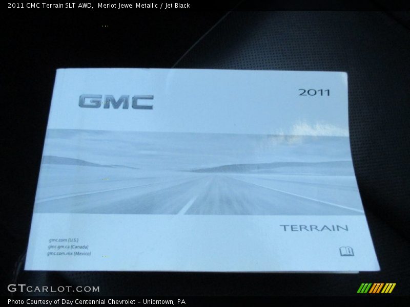 Merlot Jewel Metallic / Jet Black 2011 GMC Terrain SLT AWD